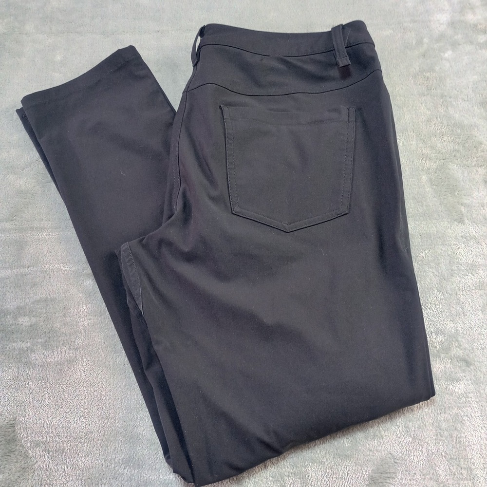Lululemon ABC Slim Fit 5 Pocket Pants Mens‎ Sz 32 x 30 Black Obsidian Warpstreme